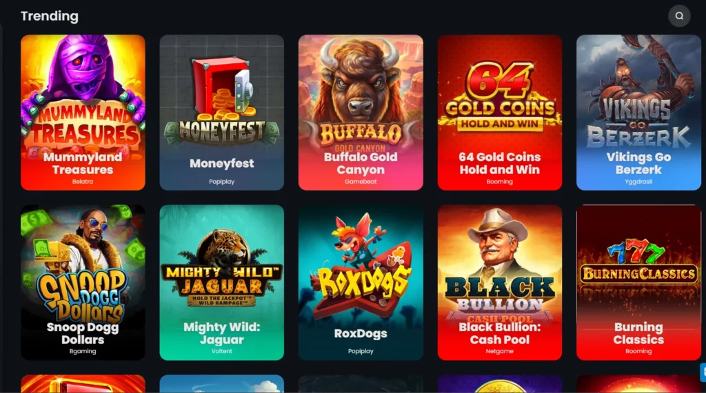 Bitkingz Games Section