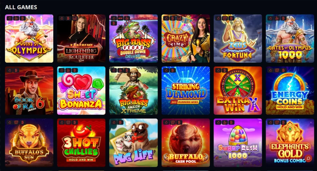 Lamabet Casino Games Section