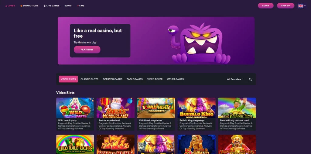 SlotMonster Main Page