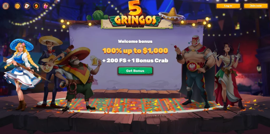 5gringos Casino Main Page