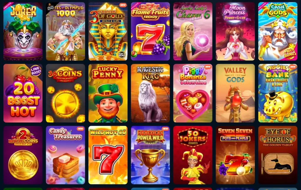 PlayZilla Casino Games Section