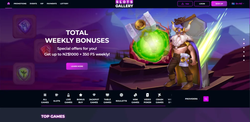 Slots Gallery Main Page