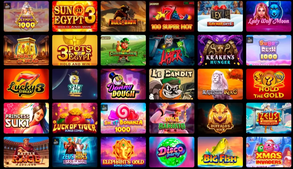 Lex Casino Games Section