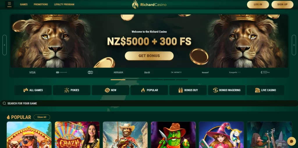 Richard Casino Main Page