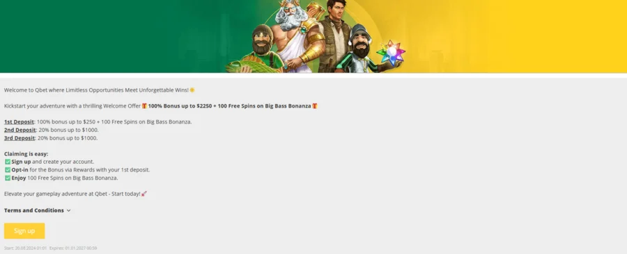 qbet casino welcome bonus