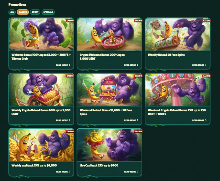 gokong casino bonuses